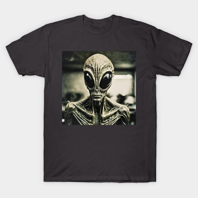 Vintage Alien T-Shirt by Fan Boy Fun Designs by Darth Skippy